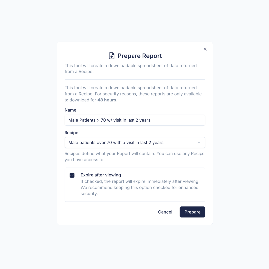 Reports screenshot